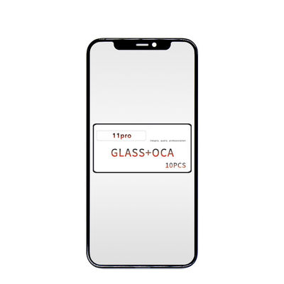 QC 100% 테스트 iPhone Oca Glass를 위한 OCA와 함께 정면 외면 유리 11pro 유리